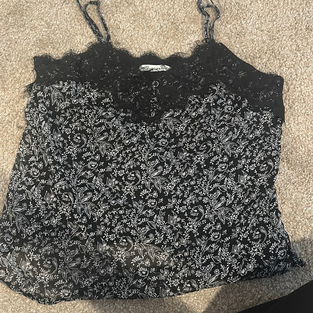Abercrombie and Fitch Dainty Lace Tank